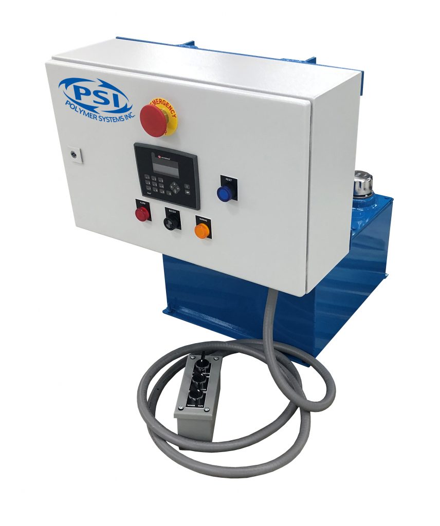 Hydraulic Power Unit with Screen Changer PLC Control