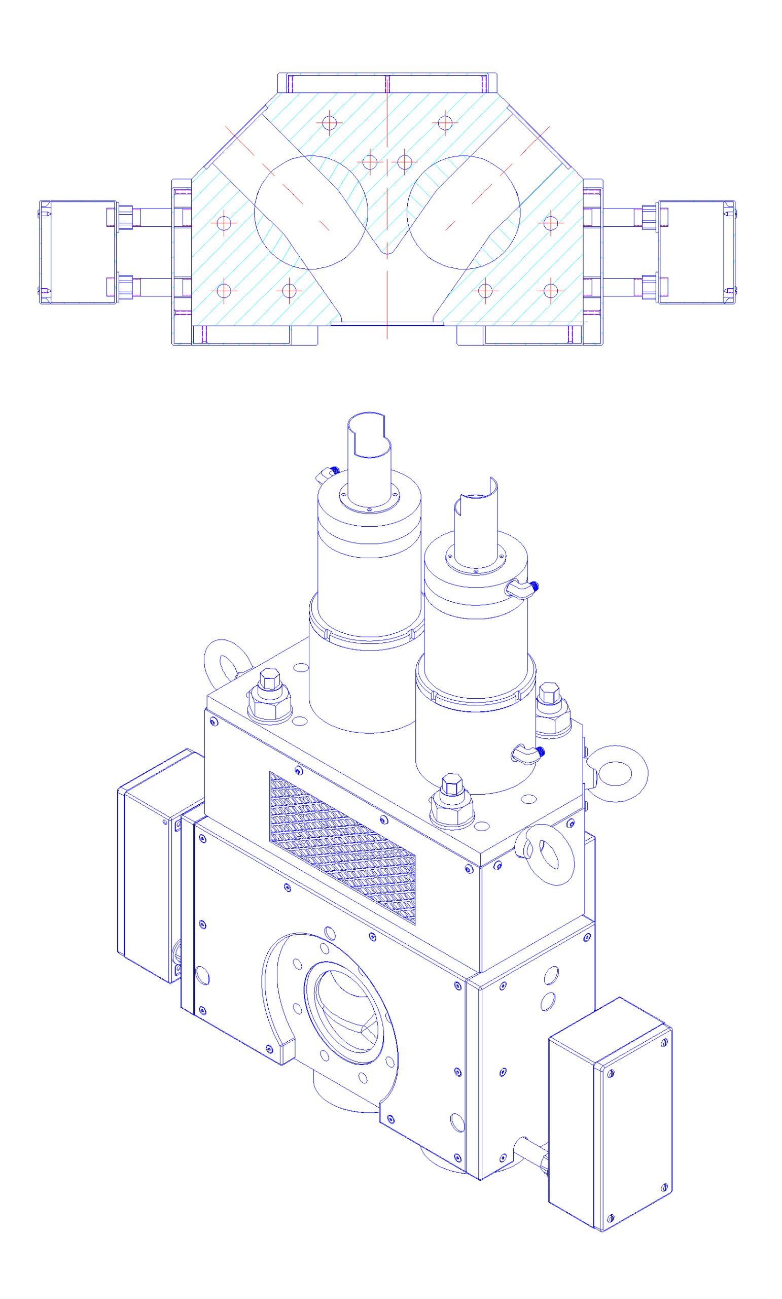 Hydraulic Shutt-off Valves in Wye Block